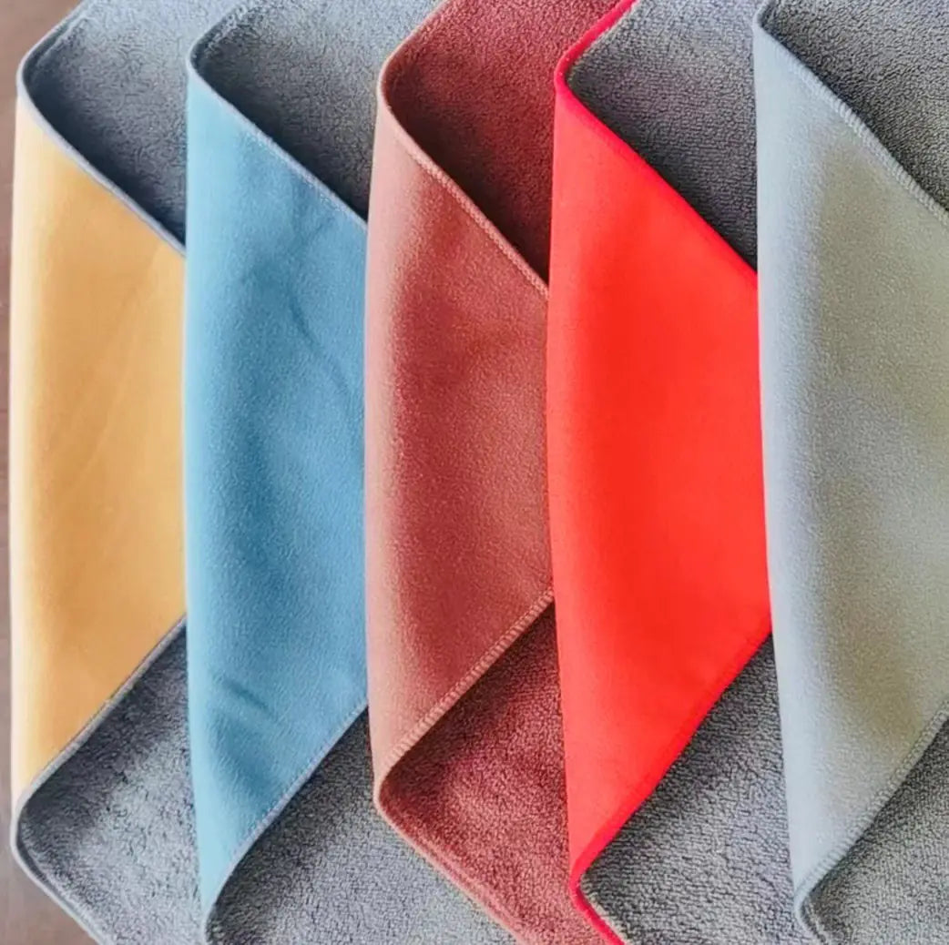 Double-Sided Coral Fleece Car Wash Towel for Cleaning