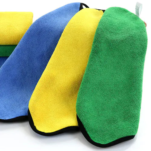 Dual-Sided Microfiber Car Cleaning Towel