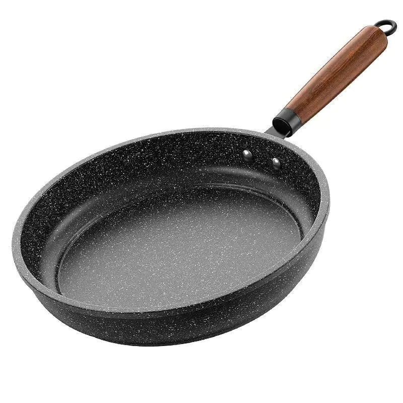 FJPTFENG Nonstick Frying Pan Skillet Non Stick Granite Fry Pan with Glass Lid Saute Pan with Cover (10.5 inch)