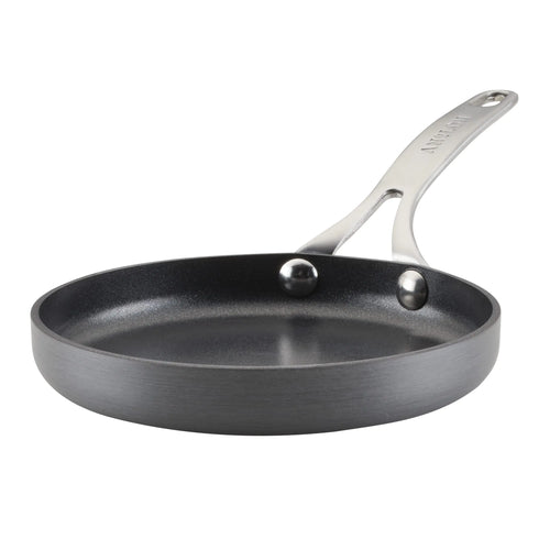 Anolon Hard Anodized Nonstick Mini Skillet/Frying/Egg Pan Stainless Steel Handle (6.5") Gray